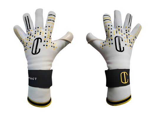 begge bakhåndene til profesjonelle keeperhanske.