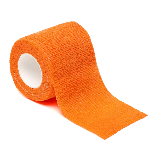 Selvklebende elastiske sportsbandasjer 5 meter lange og 5 centimeter brede. Ideell for Håndleddsbeskyttelse, ankelbeskyttelse og fotbeskyttelse.