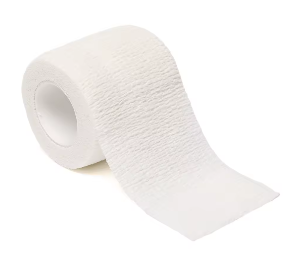 Selvklebende elastiske sportsbandasjer 5 meter lange og 5 centimeter brede. Ideell for Håndleddsbeskyttelse, ankelbeskyttelse og fotbeskyttelse.