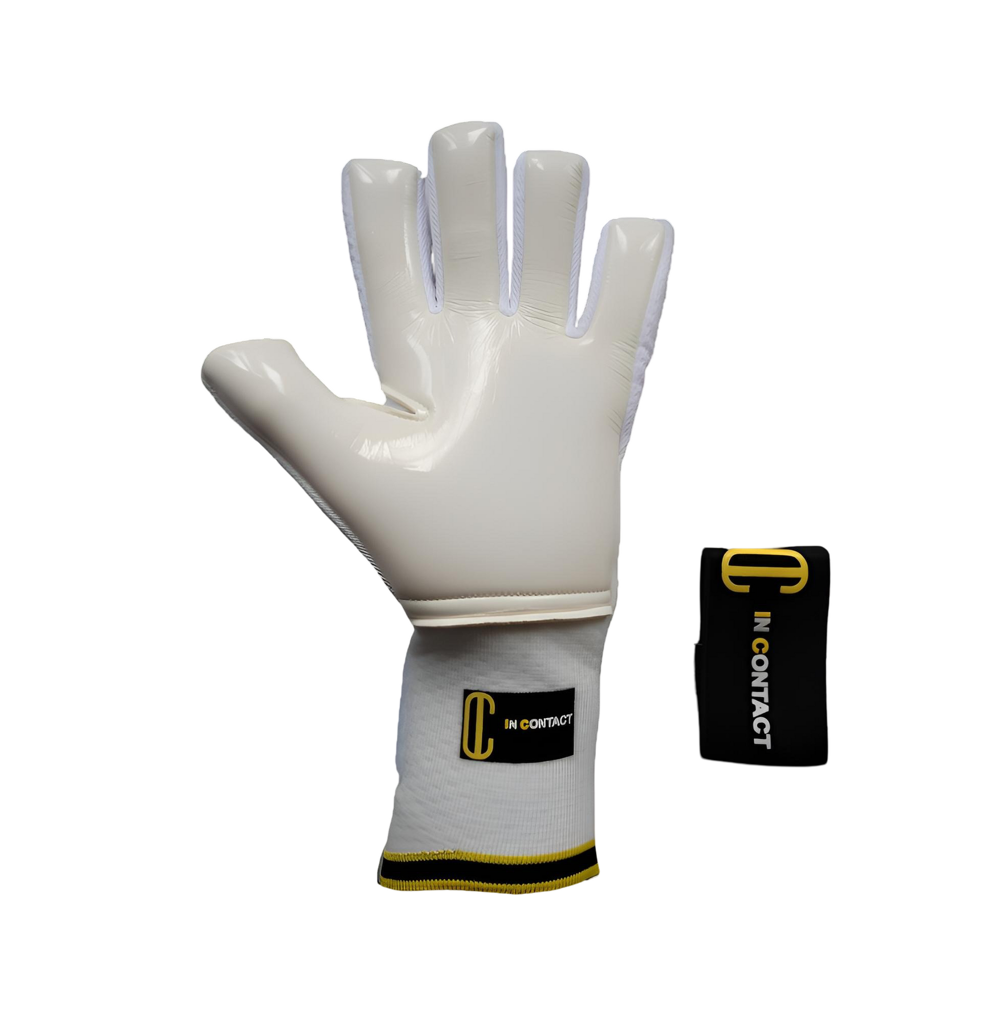 håndflaten til en profesjonell keeperhanske i fotball