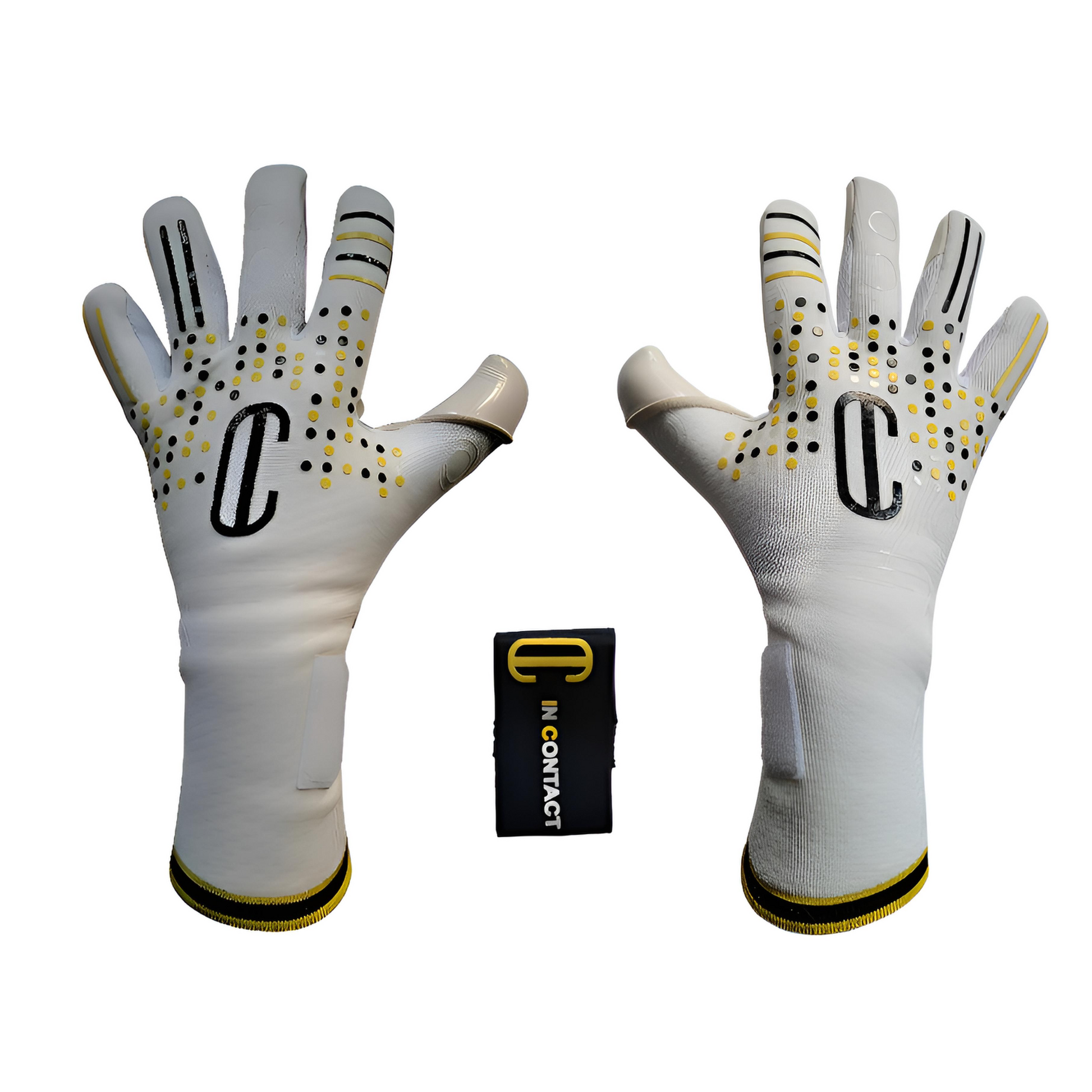 bakhåndflaten til en profesjonell keeperhanske