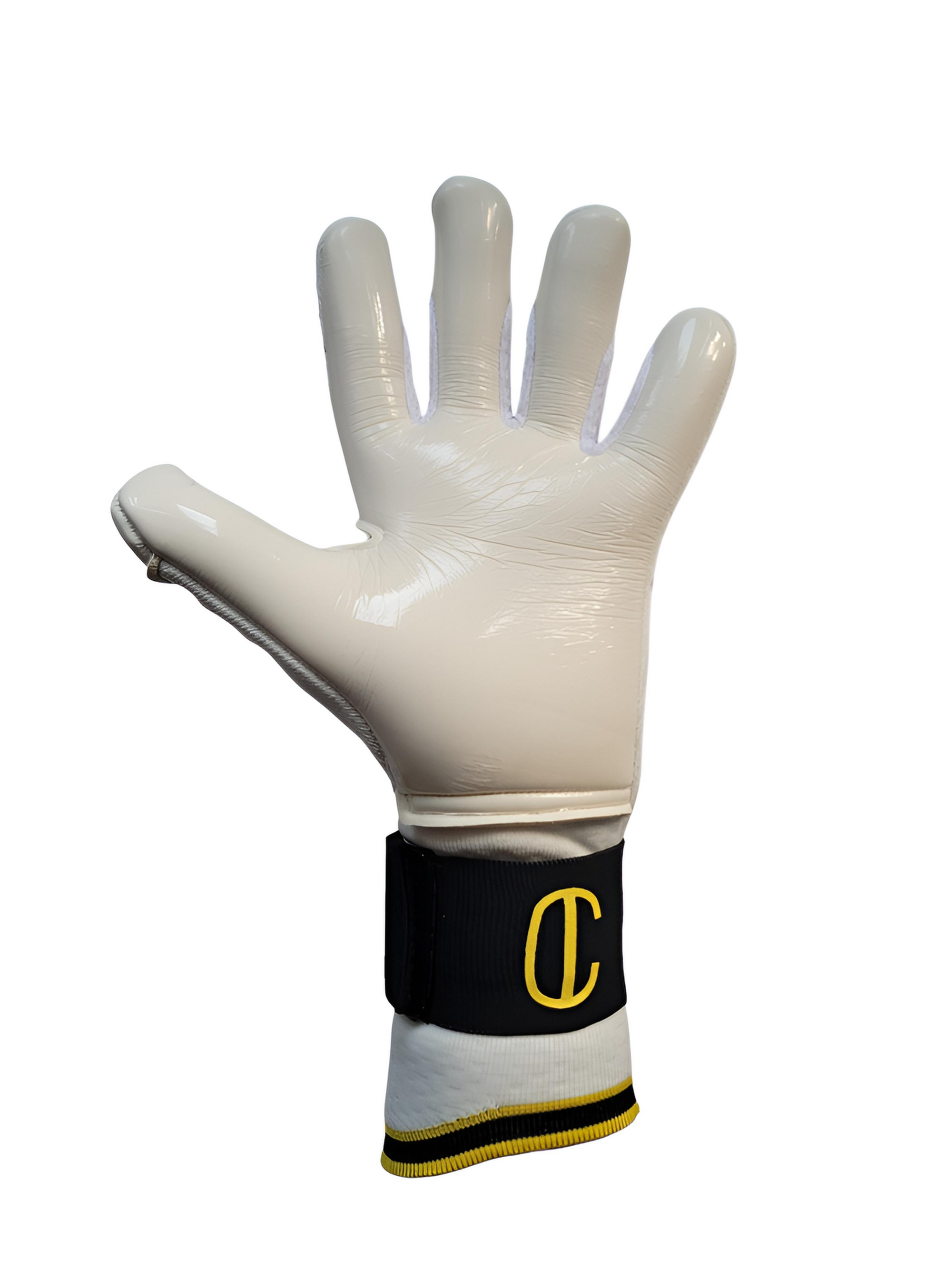 håndflaten til en profesjonell keeperhanske