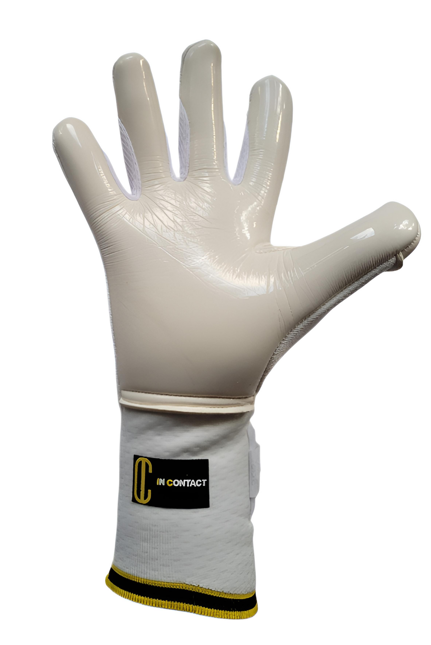 håndflaten til en profesjonell keeperhanske