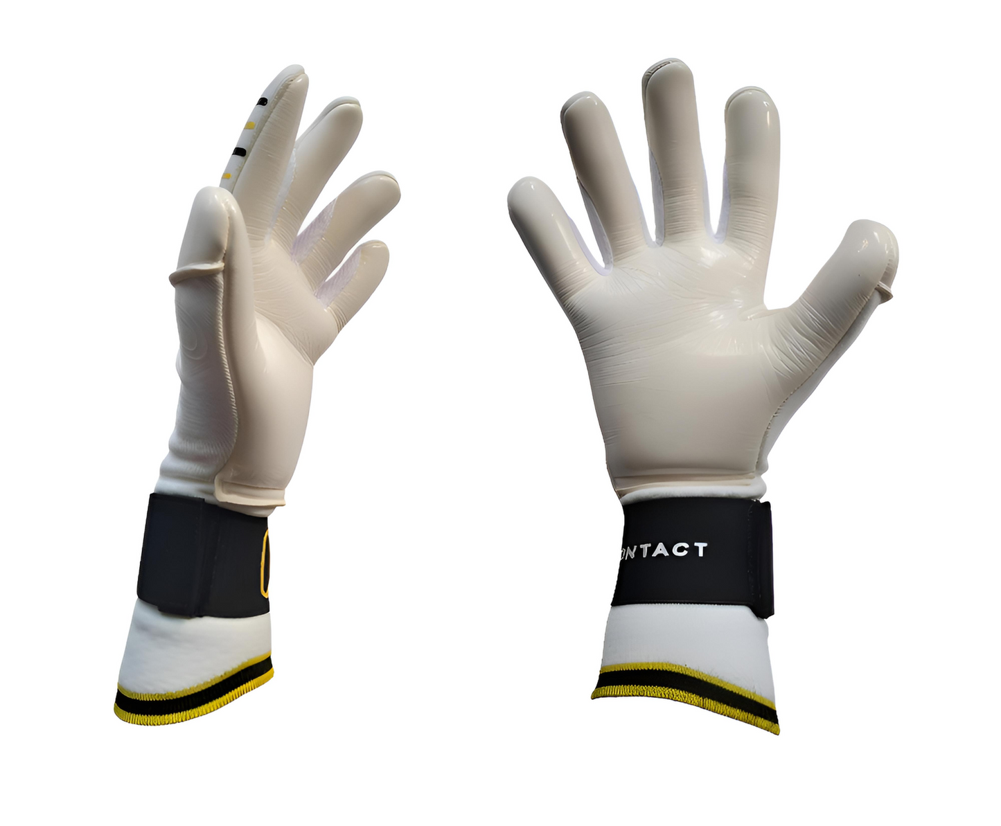 begge håndflatene til profesjonelle keeperhanske