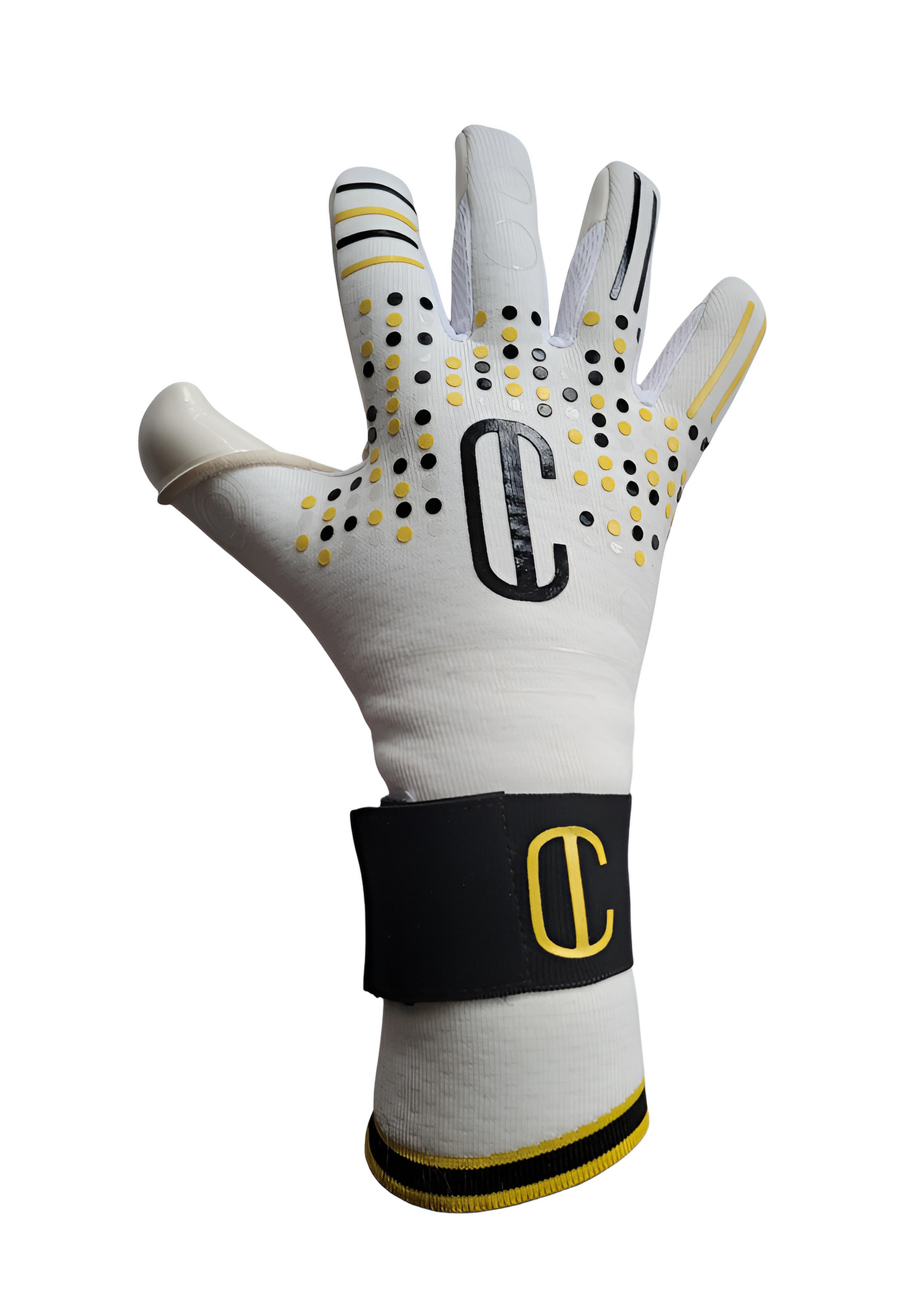 bakhåndflaten til en profesjonell keeperhanske