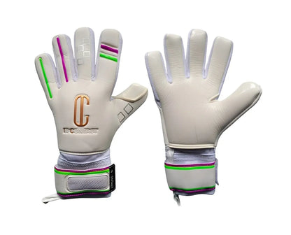 bakhånden og håndflaten til en barn keeperhanske i fotball.