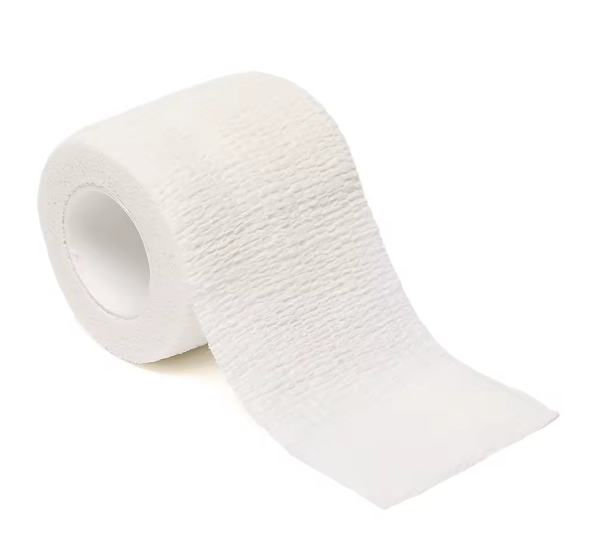 Selvklebende elastiske sportsbandasjer 5 meter lange og 2,5 centimeter brede. Ideell for fingerbeskyttelse.