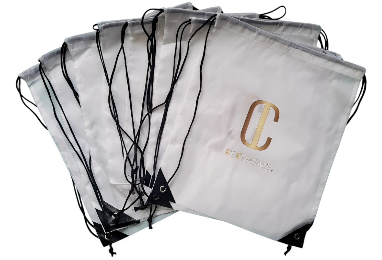 Flerer Tilpasset IC - In Contact-veske, i hvit. Lett og praktisk. Polyester.