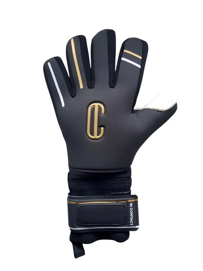 bakhånden til en barn keeperhanske i fotball